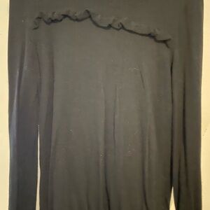 Talbots Black Knit Top